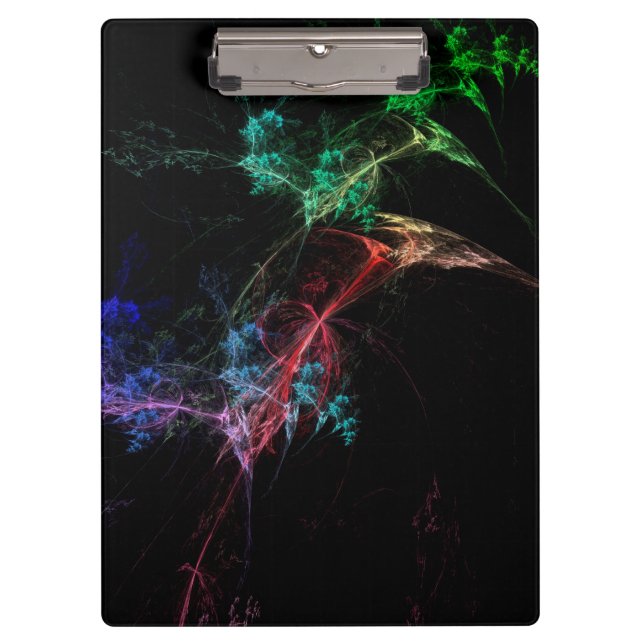 Abstrakte Kunst Magische Lichter Klemmbrett (Vorderseite)