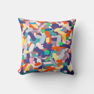Abstrakte Kunst Malpinsel Positive Vibes Kissen