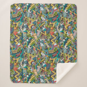 Abstrakte Kunst-medizinisches Ikonen-Muster Sherpadecke