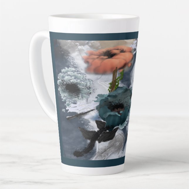 Abstrakte Kunst Milchtasse (Linke Ecke)