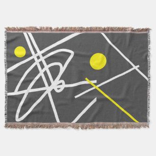 Abstrakte Kunst Minimalismus Gelber Punkt Graue De Decke