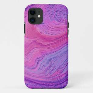 Abstrakte Kunst mit lila Wirbeln Case-Mate iPhone Hülle