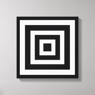 Abstrakte Kunst mit Platz in Schwarz und Weiß Leinwanddruck