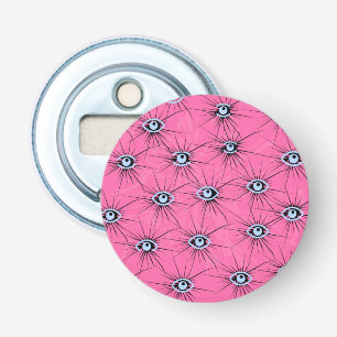 Abstrakte Kunst mit rosa Hintergrund auf Magnet Flaschenöffner