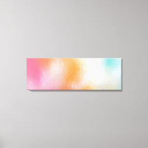 Abstrakte Kunst Moderne Gelb Rot Rosa Blau Leinwanddruck