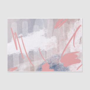 Abstrakte Kunst Moderne Original Grau Korallenwein Seidenpapier