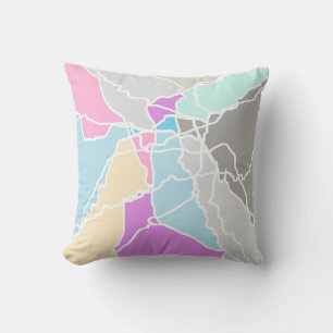 abstrakte Kunst, modernes Design, originelles Kiss Kissen