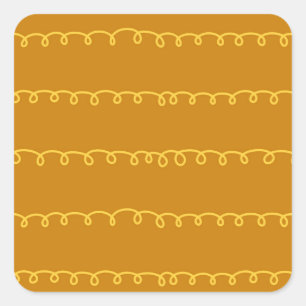 Abstrakte Kunst: Modernes Wrapping Design Quadratischer Aufkleber