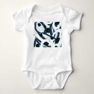 Abstrakte Kunst: Nahtlose Malerei Baby Strampler