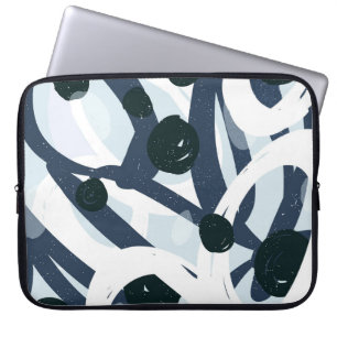 Abstrakte Kunst: Nahtlose Malerei Laptopschutzhülle