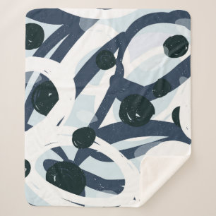 Abstrakte Kunst: Nahtlose Malerei Sherpadecke