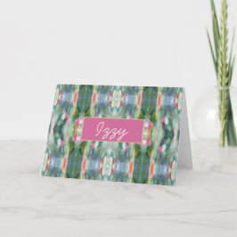 Abstrakte Kunst Personalisierte Mitteilungskarten