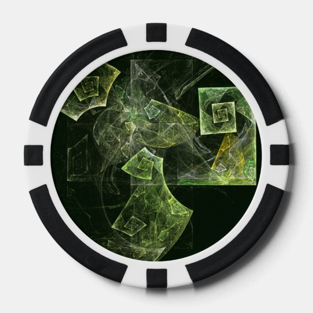 Abstrakte Kunst Pokerchips (Vorderseite)