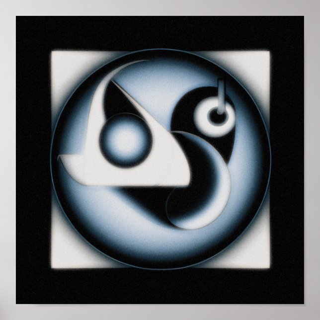 Abstrakte Kunst Poster (Vorne)