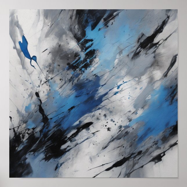 Abstrakte Kunst Poster (Vorne)