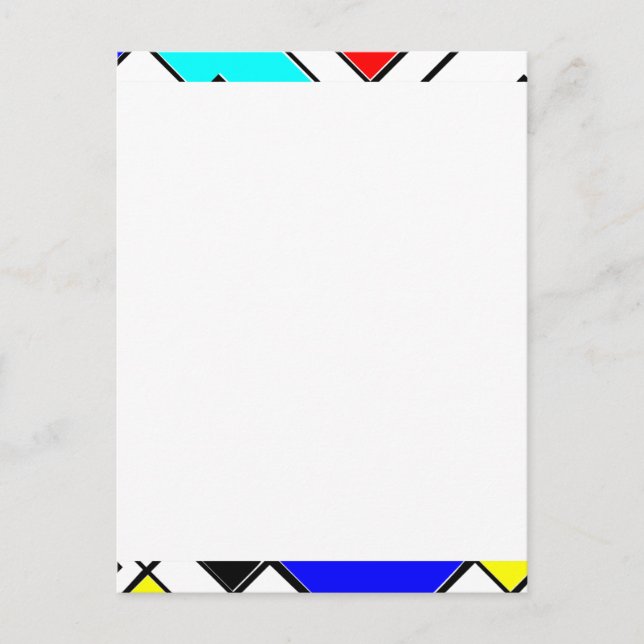 Abstrakte Kunst Postkarte (Vorderseite)