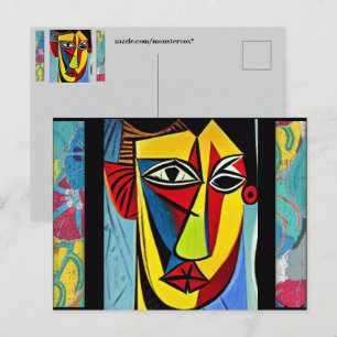 Abstrakte Kunst Postkarte