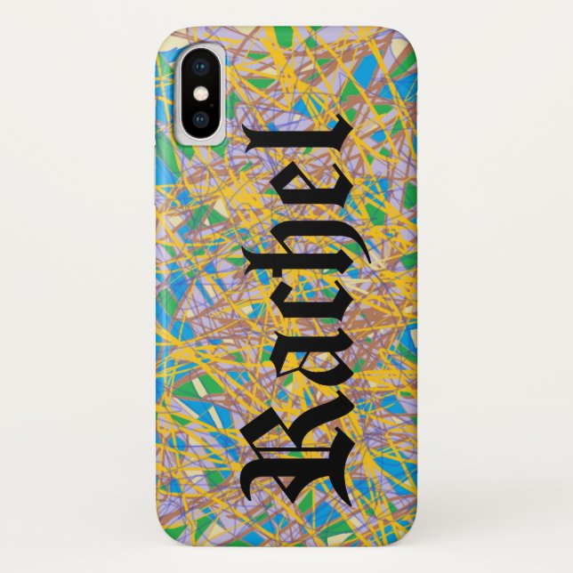 abstrakte Kunst Rachel vom Waisenschwarzen mit Case-Mate iPhone Hülle (Rückseite)