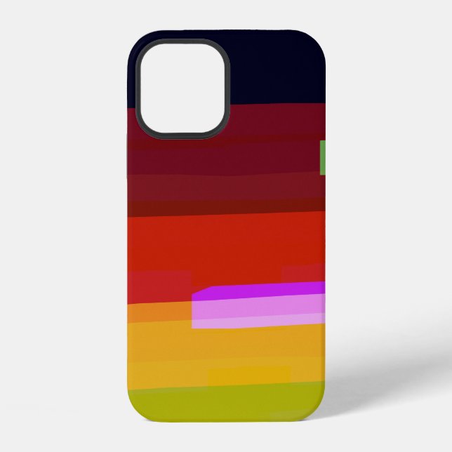 Abstrakte Kunst Rainbow iPhone Hülle (Rückseite)
