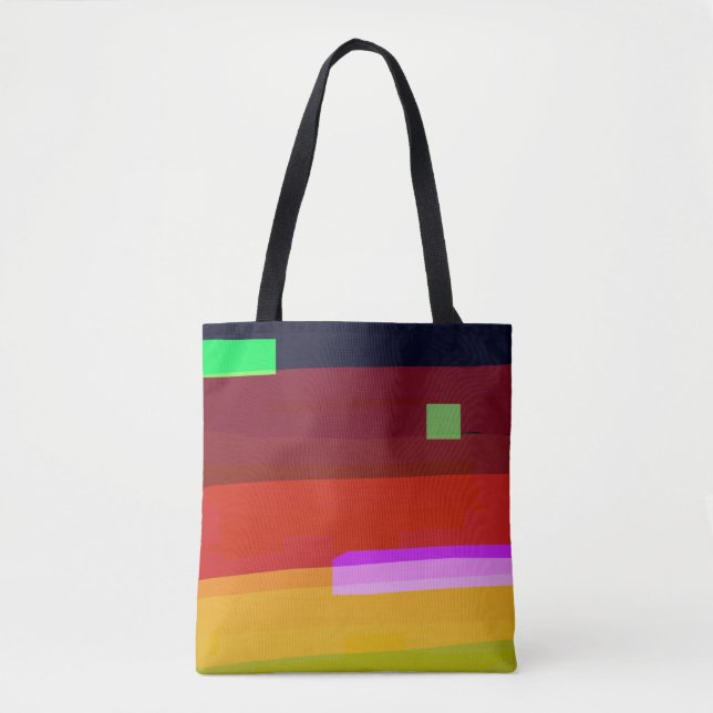 Abstrakte Kunst Rainbow Tasche (Vorderseite)