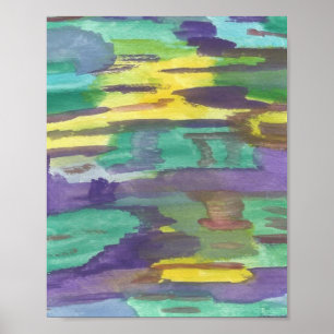 Abstrakte Kunst Reflexionen  Poster