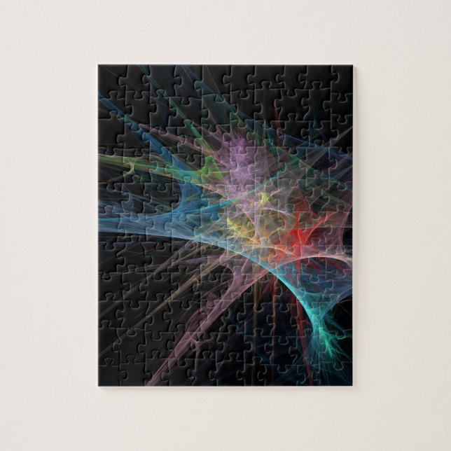 Abstrakte Kunst Regenbogen Eis (Vertikal)