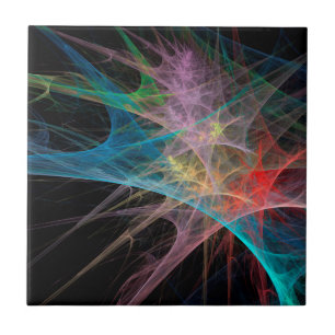 Abstrakte Kunst Regenbogen Eis Fliese