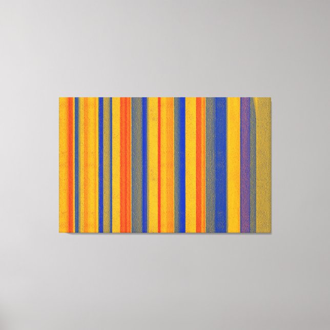 Abstrakte Kunst | Retrostreifen 2 Leinwanddruck (Vorderseite)