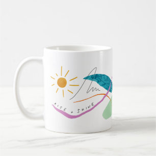Abstrakte Kunst Rise und Shine Kaffeetasse
