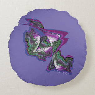 Abstrakte Kunst Rundes Kissen
