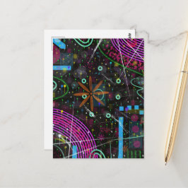 Abstrakte Kunst: Satellit  Postkarte