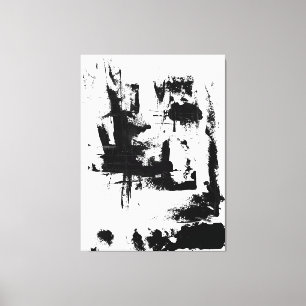 Abstrakte Kunst, Schwarzweiss-große ExtraLeinwand Leinwanddruck