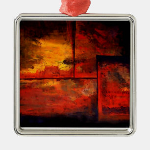 Abstrakte Kunst Silbernes Ornament