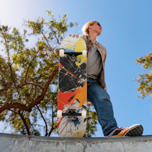 Abstrakte Kunst Skateboard (Außenbereich 1)