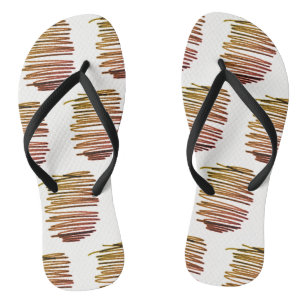 Abstrakte Kunst Skizzenmuster Flip Flops