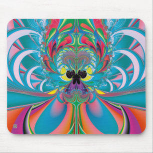 Abstrakte Kunst Sommer Schmetterling Mousepad