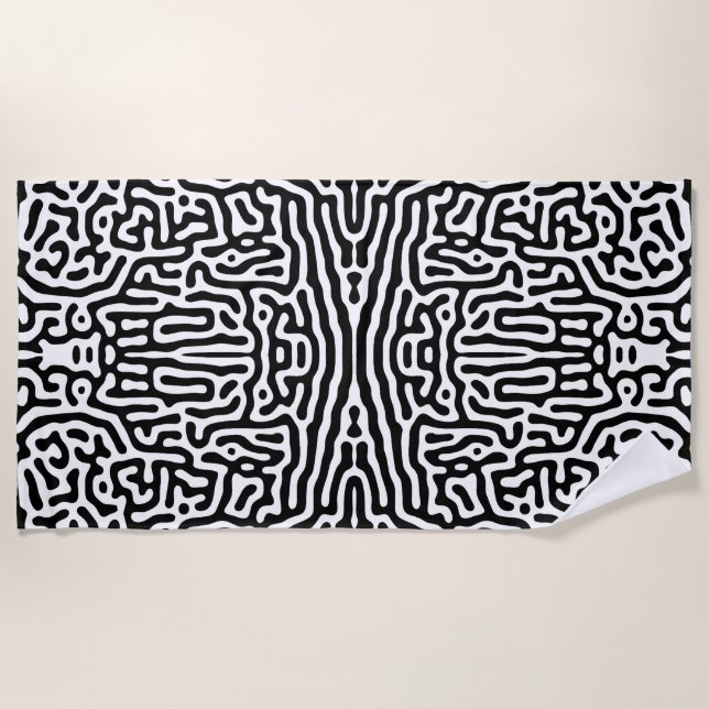 abstrakte Kunst Strandtuch (Vorderseite)