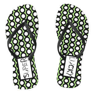 Abstrakte Kunst Super Glückskreise Flip Flops