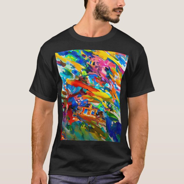 abstrakte Kunst T-Shirt (Vorderseite)