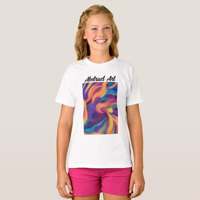 Abstrakte Kunst T-Shirt (Vorne ganz)