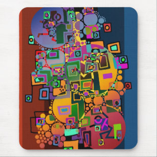 Abstrakte Kunst - Tanzen in der Stadt + Ihre Ideen Mousepad