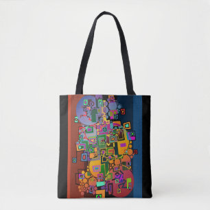 Abstrakte Kunst - Tanzen in der Stadt + Ihre Ideen Tasche