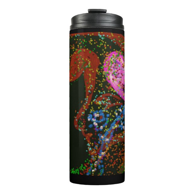 Abstrakte Kunst  Thermosbecher (Vorderseite)