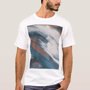 Abstrakte Kunst: Vielseitige Pinselstriche. T-Shirt