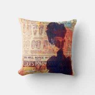 Abstrakte Kunst Vintage Kleidungsmasken Kissen