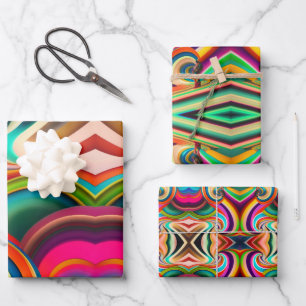 Abstrakte Kunst von Bonnaroo Geschenkpapier Set