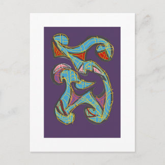 Abstrakte Kunst von RRW 2025 Postkarte