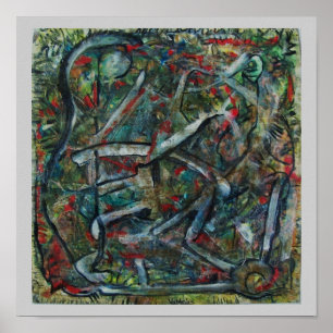 Abstrakte Kunst von ValAries Pachydermatous Poster