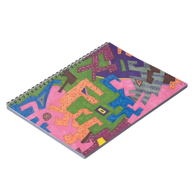 abstrakte Kunst "WildLife" Notizblock (Linke Seite)
