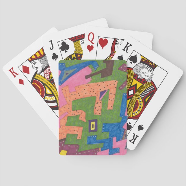 abstrakte Kunst "WildLife" Spielkarten (Rückseite)